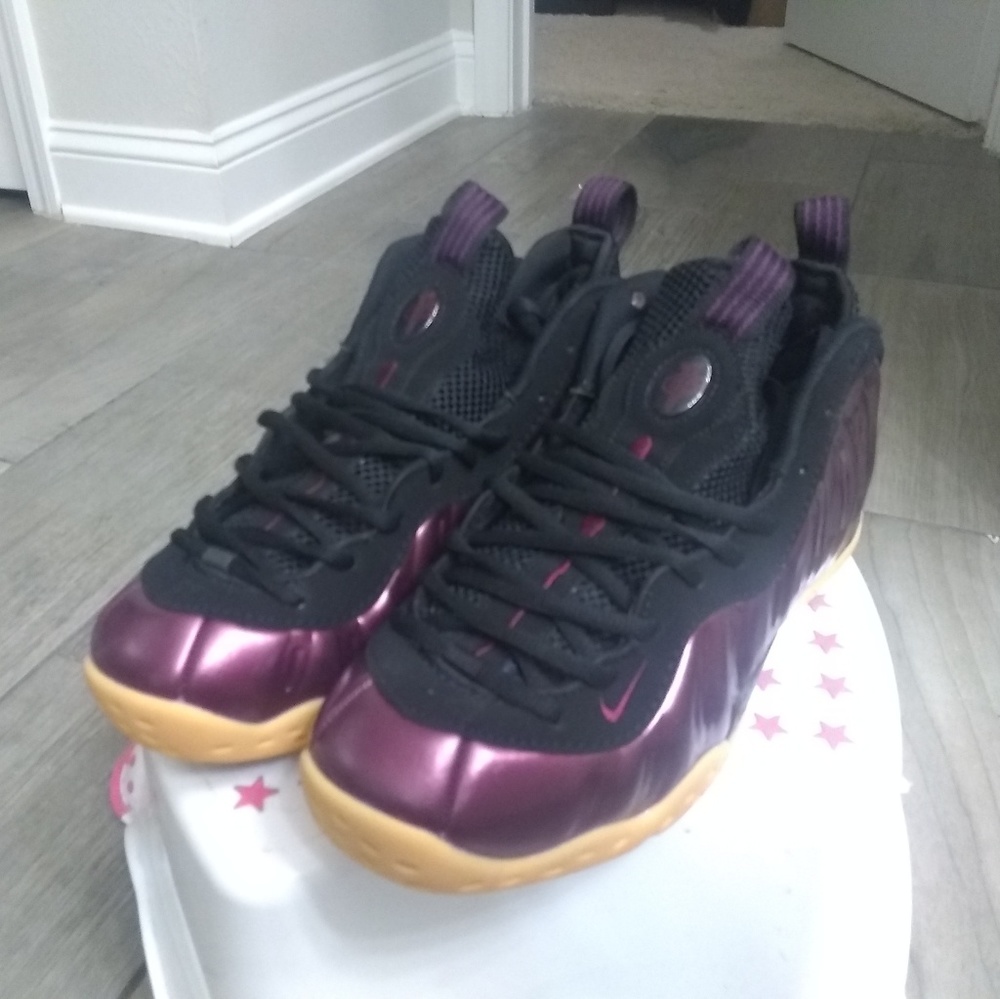 Brown purple nike Foamposite